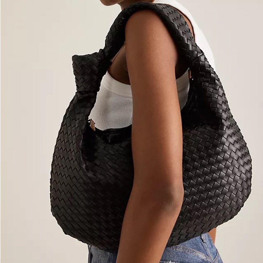 Melie Bianco / Anthropologie Brigitte leather weave bag